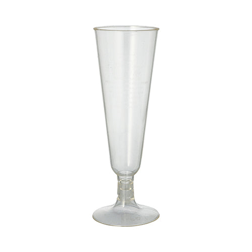 24 Stiel-Gläser für Sekt, PLA "pure" 0,1 l Ø 5,5 cm · 16,5 cm glasklar mit glasklarem Fuß