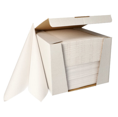 100 Servietten "ROYAL Collection" 1/4-Falz 40 cm x 40 cm weiss