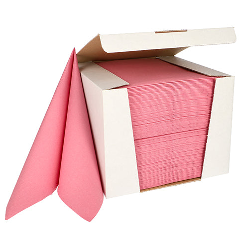 100 Servietten "ROYAL Collection" 1/4-Falz 40 cm x 40 cm rosa