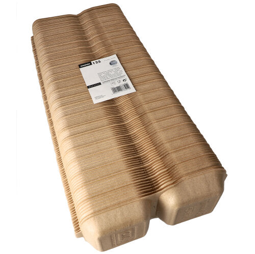 125 Hamburger-Boxen groß mit Klappdeckel, XPP 7 cm x 15 cm x 15 cm beige