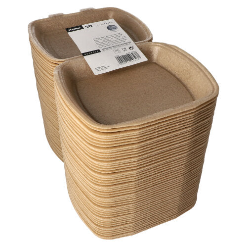 50 Menüboxen mit Klappdeckel, XPP ungeteilt 7 cm x 20,5 cm x 24 cm beige