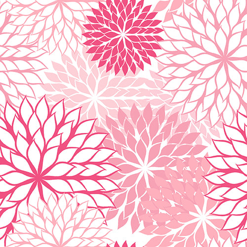 20 Servietten, 3-lagig 1/4-Falz 40 cm x 40 cm rose "Floralies"