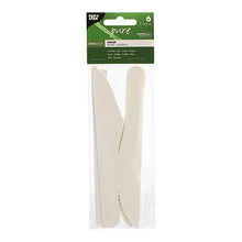 Lade das Bild in den Galerie-Viewer, 6 Messer, Papier &quot;pure&quot; 15,8 cm weiss
