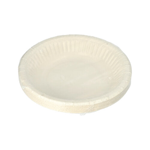 12 Schalen, Pappe rund Ø 19 cm · 3 cm weiss
