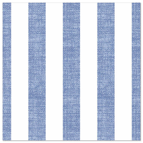 50 Servietten "ROYAL Collection" 1/4-Falz 40 cm x 40 cm blau "Lines"