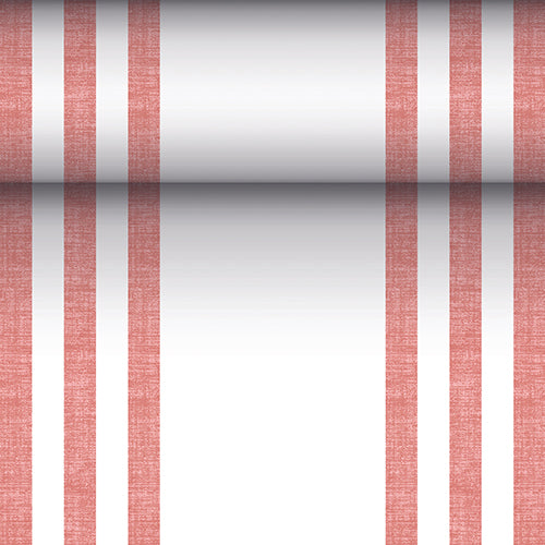 Tischläufer, stoffähnlich, PV-Tissue Mix "ROYAL Collection" 24 m x 40 cm bordeaux "Lines"
