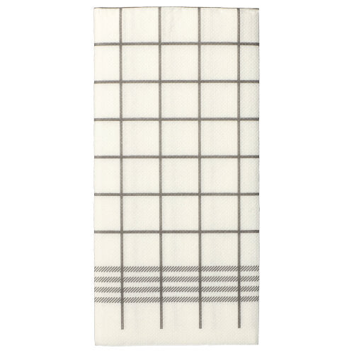 30 Servietten, 2-lagig "PUNTO" 1/8-Falz 39 cm x 40 cm grau "Kitchen Towel"