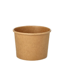 Lade das Bild in den Galerie-Viewer, 25 Suppenbecher, Pappe rund 350 ml Ø 9,8 cm · 7 cm braun
