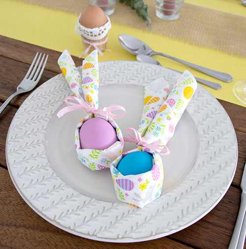 20 Servietten, 3-lagig 1/4-Falz 33 cm x 33 cm "Happy Easter"