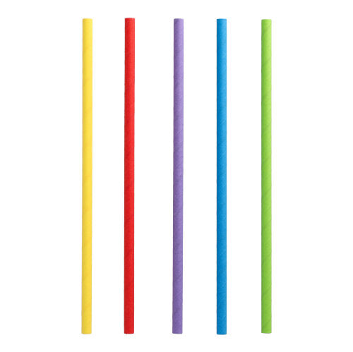 135 Shake-Halme, Papier Ø 8 mm · 25 cm farbig sortiert