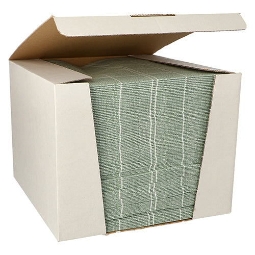 100 Servietten "ROYAL Collection" 1/4-Falz 40 cm x 40 cm dunkelgrün "Kitchen Craft"