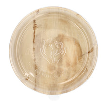 Lade das Bild in den Galerie-Viewer, 10 Schalen, Palmblatt rund 800 ml Ø 21 cm · 8,5 cm mit rPET Deckel &quot;Kombipack&quot;
