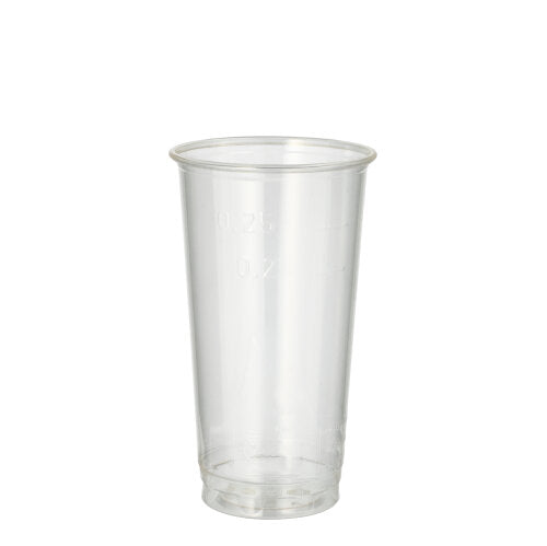 60 Bierbecher, PLA "pure" 0,2 l Ø 7,05 cm · 12,4 cm glasklar / 0,25 l