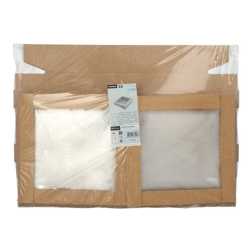 25 Transport- und Catering-Kartons, Pappe eckig 6 cm x 22,5 cm x 22,5 cm braun