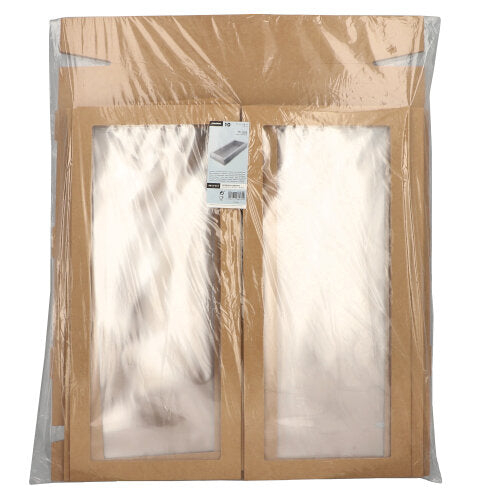 10 Transport- und Catering-Kartons, Pappe eckig 8 cm x 25,2 cm x 55,8 cm braun