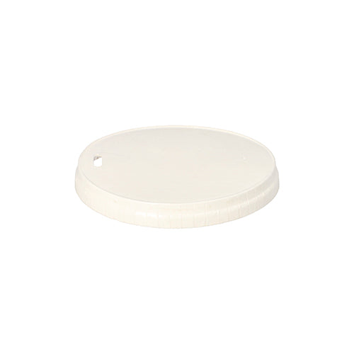 50 Deckel für Trinkbecher, Pappe Ø 9 cm weiss