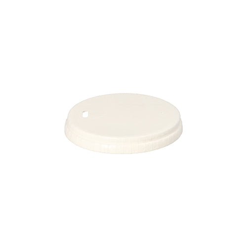 50 Deckel für Trinkbecher, Pappe Ø 8 cm weiss