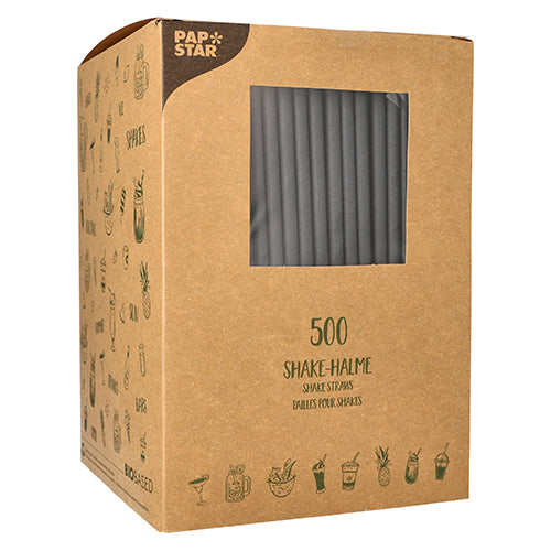 500 Shake-Halme Papier Ø 8 mm · 25 cm schwarz