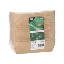 Lade das Bild in den Galerie-Viewer, 50 Snacktrays, Pappe &quot;pure&quot; 3,8 cm x 8,5 cm x 15,5 cm braun
