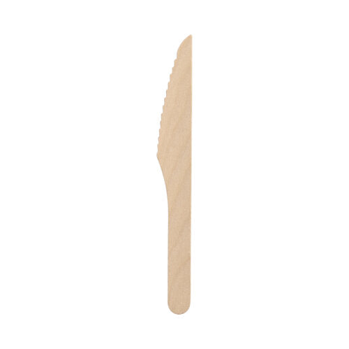 100 Messer Holz, gewachst 16,5 cm