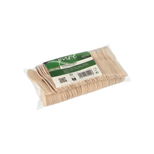 150 Fingerfood - Löffel, Holz "pure" 7,6 cm