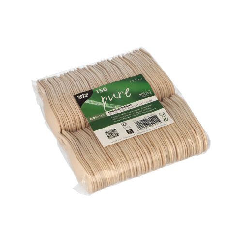 150 Fingerfood - Göffel, Holz "pure" 8,2 cm