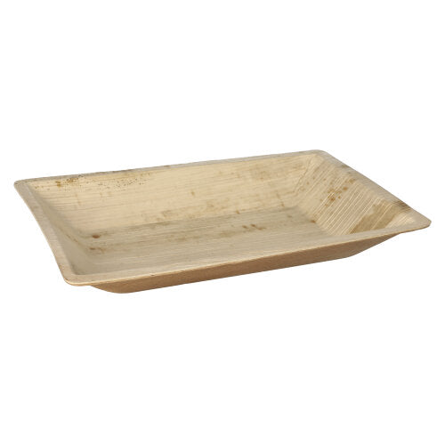 25 Teller Palmblatt "pure" eckig 3 cm x 23 cm x 16 cm natur