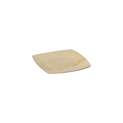 25 Teller, Palmblatt "pure" 10 cm x 10 cm natur "QUADRATO"