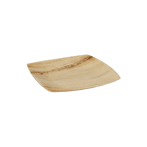 25 Teller, Palmblatt "pure" 15 cm x 15 cm natur "QUADRATO"