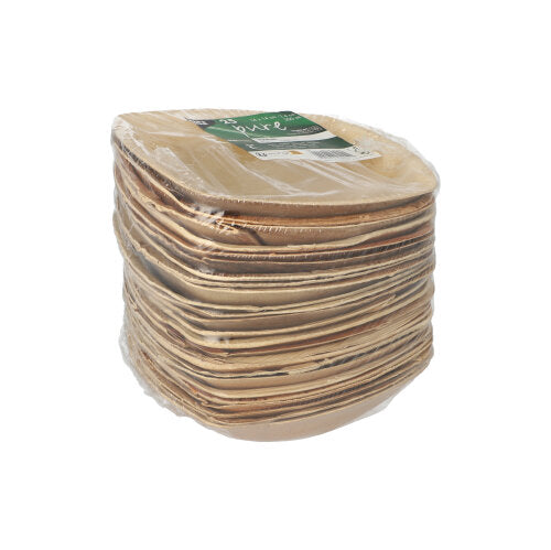 25 Schalen Palmblatt "pure" 200 ml 4 cm x 14 cm x 14 cm natur "QUADRATO"