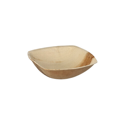 25 Schalen Palmblatt "pure" 200 ml 4 cm x 14 cm x 14 cm natur "QUADRATO"