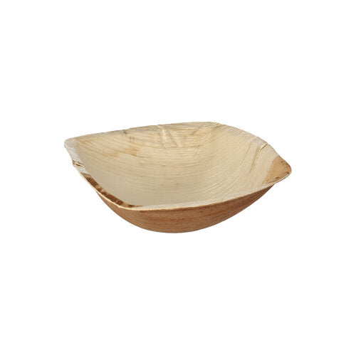 25 Schalen Palmblatt "pure" 350 ml 4,5 cm x 17 cm x 17 cm natur "QUADRATO"