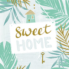 Lade das Bild in den Galerie-Viewer, 30 Servietten, 3-lagig 1/4-Falz 33 cm x 33 cm mint &quot;Sweet Home&quot;

