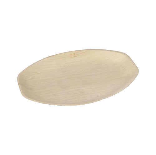 6 Tabletts, Palmblatt "pure" oval 3 cm x 29 cm x 21 cm natur