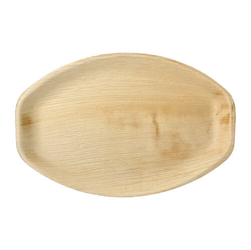 6 Tabletts, Palmblatt "pure" oval 3 cm x 37 cm x 25 cm natur