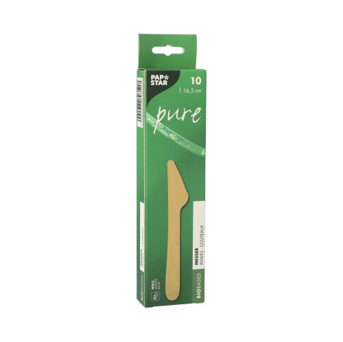 10 Messer, Holz "pure" 16,5 cm