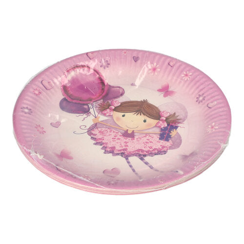 10 Teller, Pappe rund Ø 23 cm "Little Dancer"