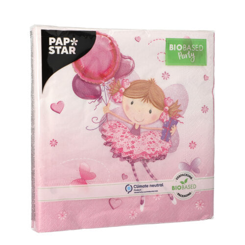 20 Servietten, 3-lagig 1/4-Falz 33 cm x 33 cm "Little Dancer"