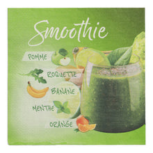 Lade das Bild in den Galerie-Viewer, 20 Servietten, 3-lagig 1/4-Falz 33 cm x 33 cm &quot;Smoothie&quot;
