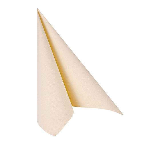 50 Servietten "ROYAL Collection" 1/4-Falz 40 cm x 40 cm champagner in Papierverpackung