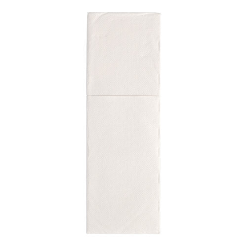 50 Servietten "ROYAL Collection" 48 cm x 30 cm weiss mit Besteckfalz