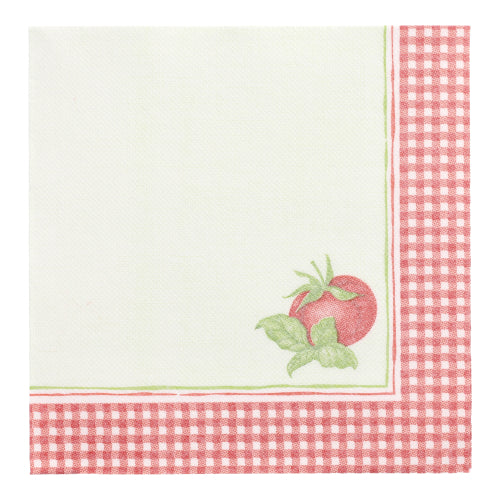 50 Servietten "ROYAL Collection" 1/4-Falz 40 cm x 40 cm "Tomato"