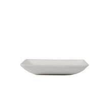 Lade das Bild in den Galerie-Viewer, 12 Fingerfood - Teller, Zuckerrohr &quot;pure&quot; eckig 1,2 cm x 6,5 cm x 6,5 cm weiss

