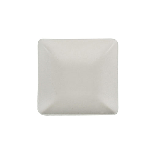12 Fingerfood - Teller, Zuckerrohr "pure" eckig 1,2 cm x 6,5 cm x 6,5 cm weiss