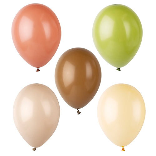 10 Luftballons Ø 25 cm farbig sortiert "Natural"