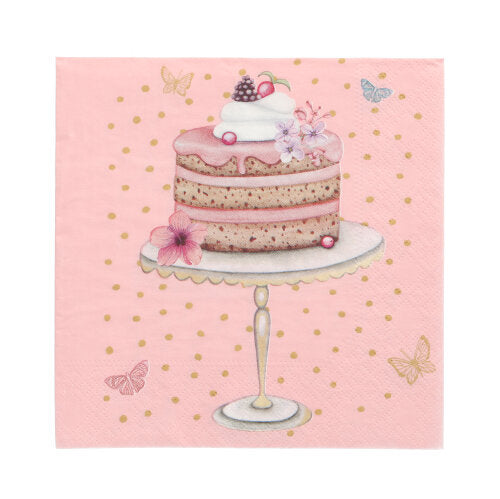20 Servietten, 3-lagig 1/4-Falz 33 cm x 33 cm "Sweet Dream"