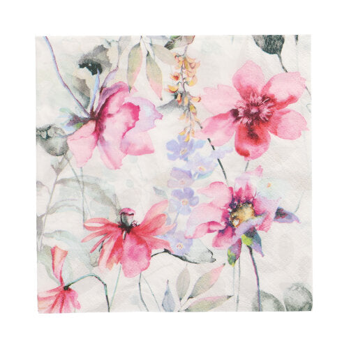 20 Servietten, 3-lagig 1/4-Falz 33 cm x 33 cm "Summer Scent"