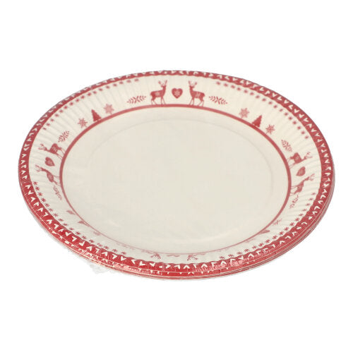 10 Teller, Pappe rund Ø 23 cm "Rennes"