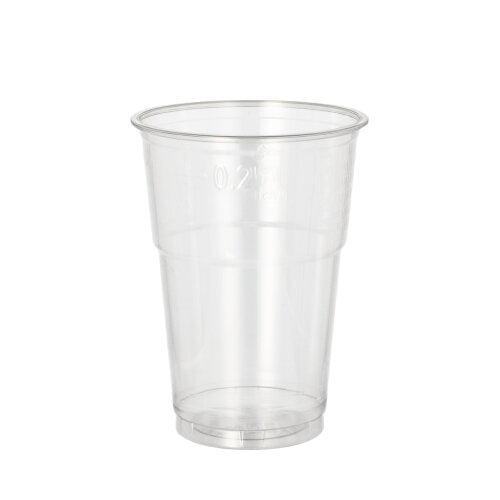 50 Trinkbecher R-PET 0,25 l Ø 7,8 cm · 10,7 cm glasklar