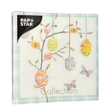 Lade das Bild in den Galerie-Viewer, 20 Servietten, 3-lagig 1/4-Falz 33 cm x 33 cm &quot;Easter Branch&quot;
